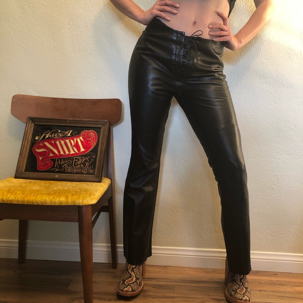 SOLD! Vintage leather pants